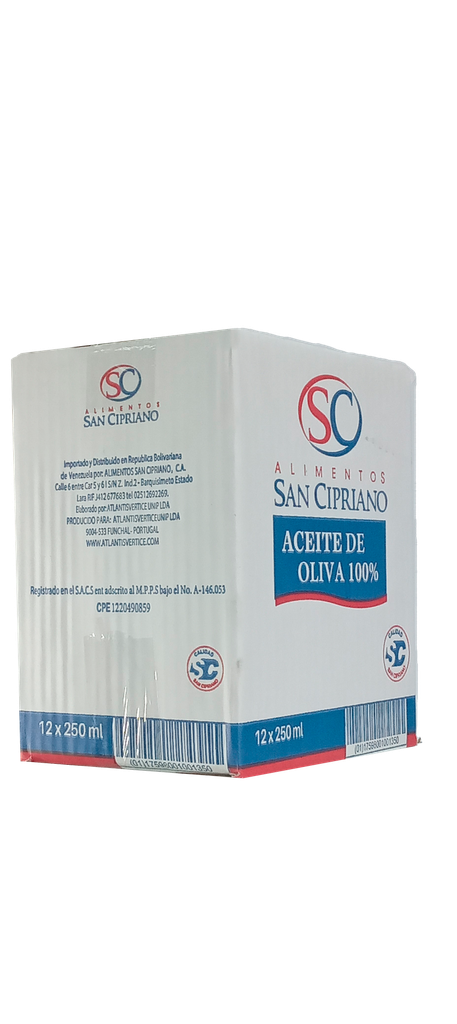 ACEITE DE OLIVA SAN CIPRIANO 12X250 ML