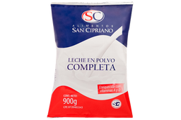 [090101001] LECHE EN POLVO COMPLETA SAN CIPRIANO (12X900GR)