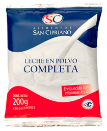 [090101004] LECHE EN POLVO COMPLETA SAN CIPRIANO (24X200GR)